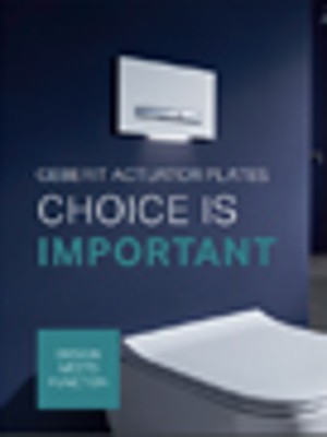 Choice is important. Geberit Actuator Plates