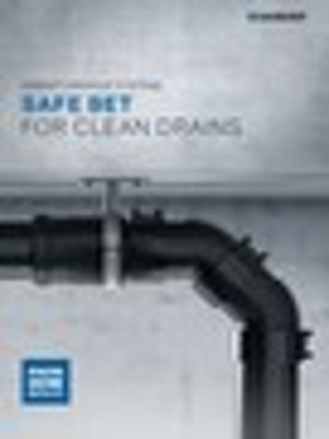 Safe bet for clean drains. Geberit drainage systems